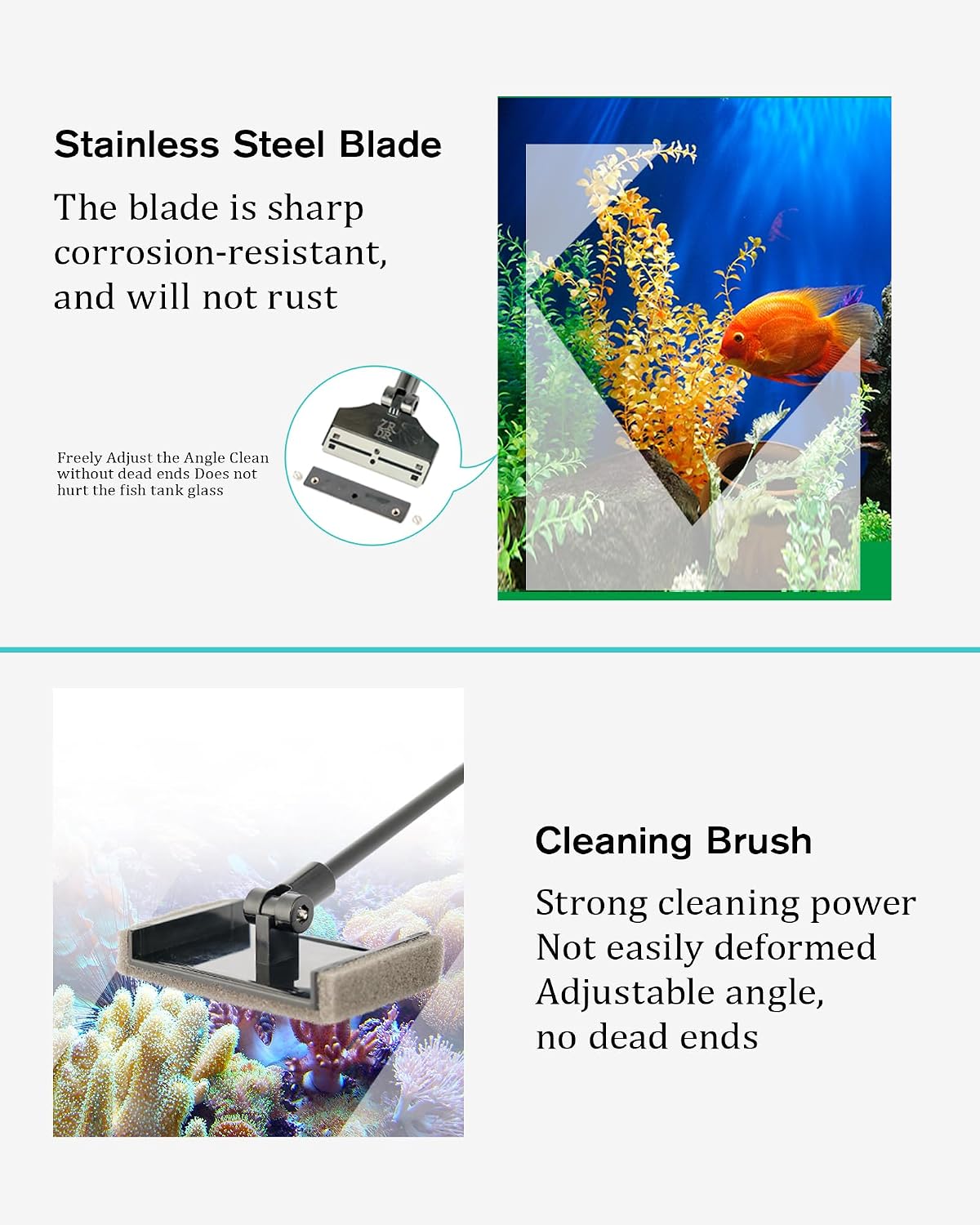 Aquarium Scraper Algae Cleaning Tool for Glass Aquariums