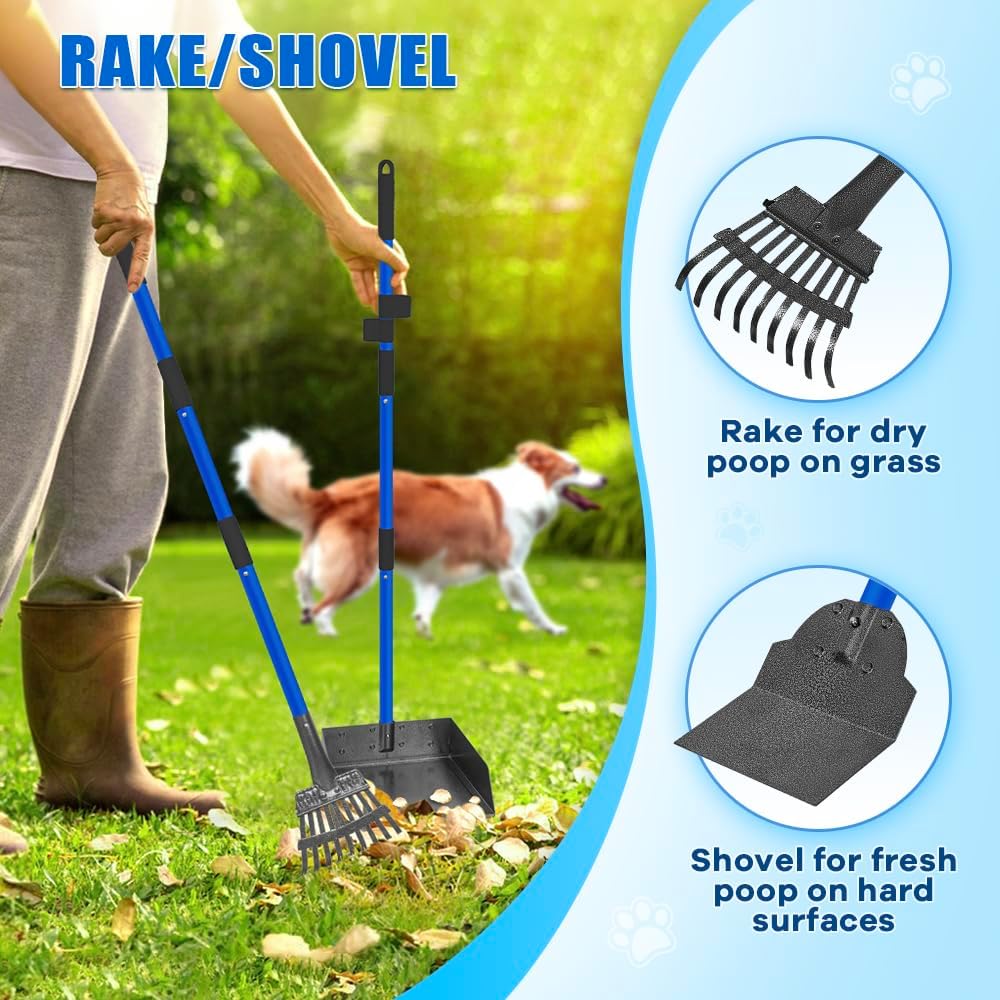 Larger Dog Pooper Scooper for Large Medium Small Dogs Stainless Steel