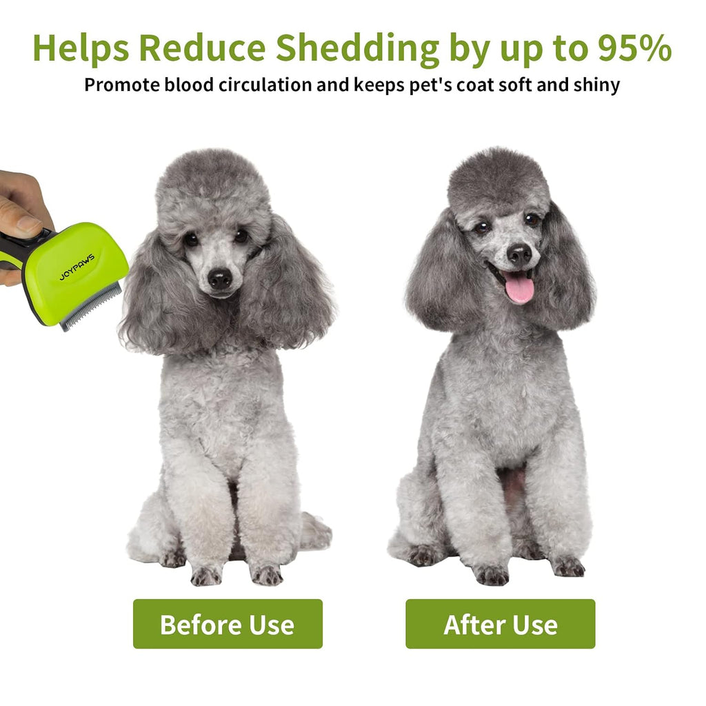 Upgraded Pet Self Cleaning Grooming Brush Curved Deshedding Tool