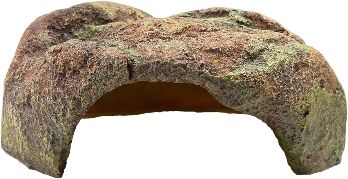 Large Reptile Habitat Hide Resin Snake Hides for Ball Pythons Reptile Hideout and Caves Bearded Dragon Hiding Simulation Rock Terrariums Hideout for Habitat Lizard Leopard Gecko Scorpions Frogs