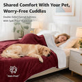LOOBANI Waterproof Blanket for Bed: Reversible Soft Flannel Queen Bed Blanket - Image 2