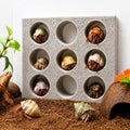 Hermit Crab Climbing Wall, Hermit Crab Tank Accessories with Honeycomb Hideout Shelter, Vertical Climbing Toy Habitat Decor with Multiple Holes for Pet Hermit Crabs