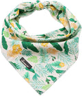 ARING PET Summer Dog Bandanas, Autumn Leaf Floral Kerchief Triangle Bibs Scarf by ARINGPET