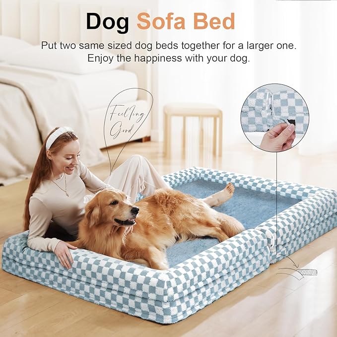 Large Dog Bed Orthopedic Washable: Beds Bolster XL Bed Medium Large Dogs Egg - Image 3