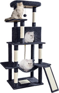 ABCPET 63" Multi-Level Cat Tree Tower for Indoor Cats, Dark Grey