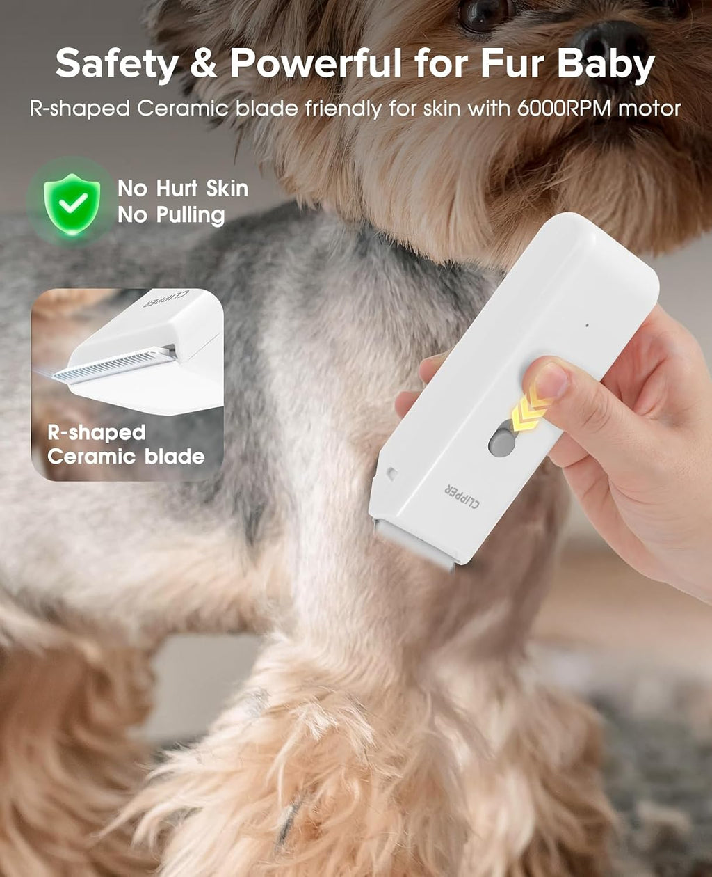 Pet Grooming Clippers Low Noise Waterproof Dog Cat Hair Trimmer