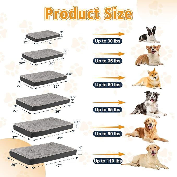 Orthopedic Dog Beds for Medium Dogs – Waterproof Plush Pet Mattress - Image 4
