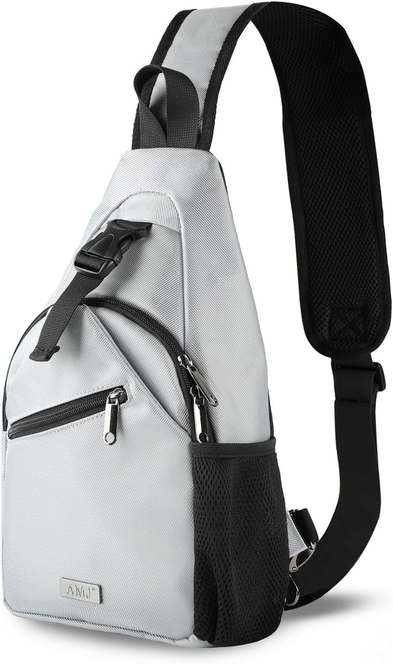 Tactical Chest Sling Bag for Men,Theft Crossbody Bag,Lightweight Hiking Shoulder Pack for Cycling, Travel, Camping