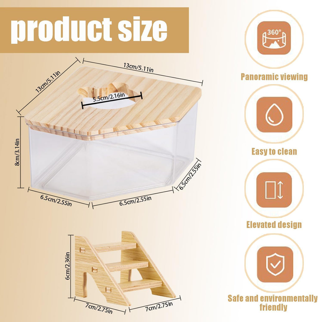 Hamster Sand Bath Container with Ladder, 1 Count