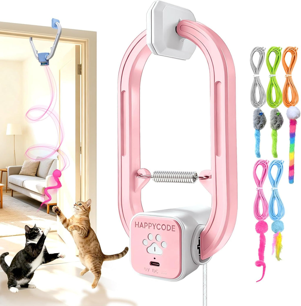 Automatic Interactive Cat Toy for Indoor Cats, Doorway Cat Kittens Toys