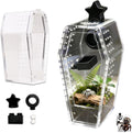 Jumping Spider Enclosure Kit, Accessories Terrarium 6PCS-Black