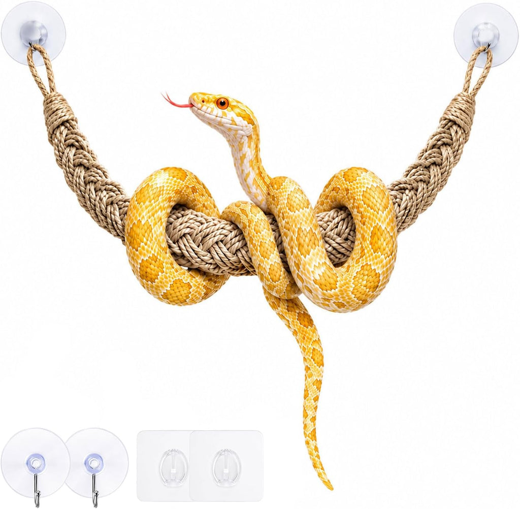 Ball Python Tank Accessories Snake Climbing Rope Reptile Enrichment Decor