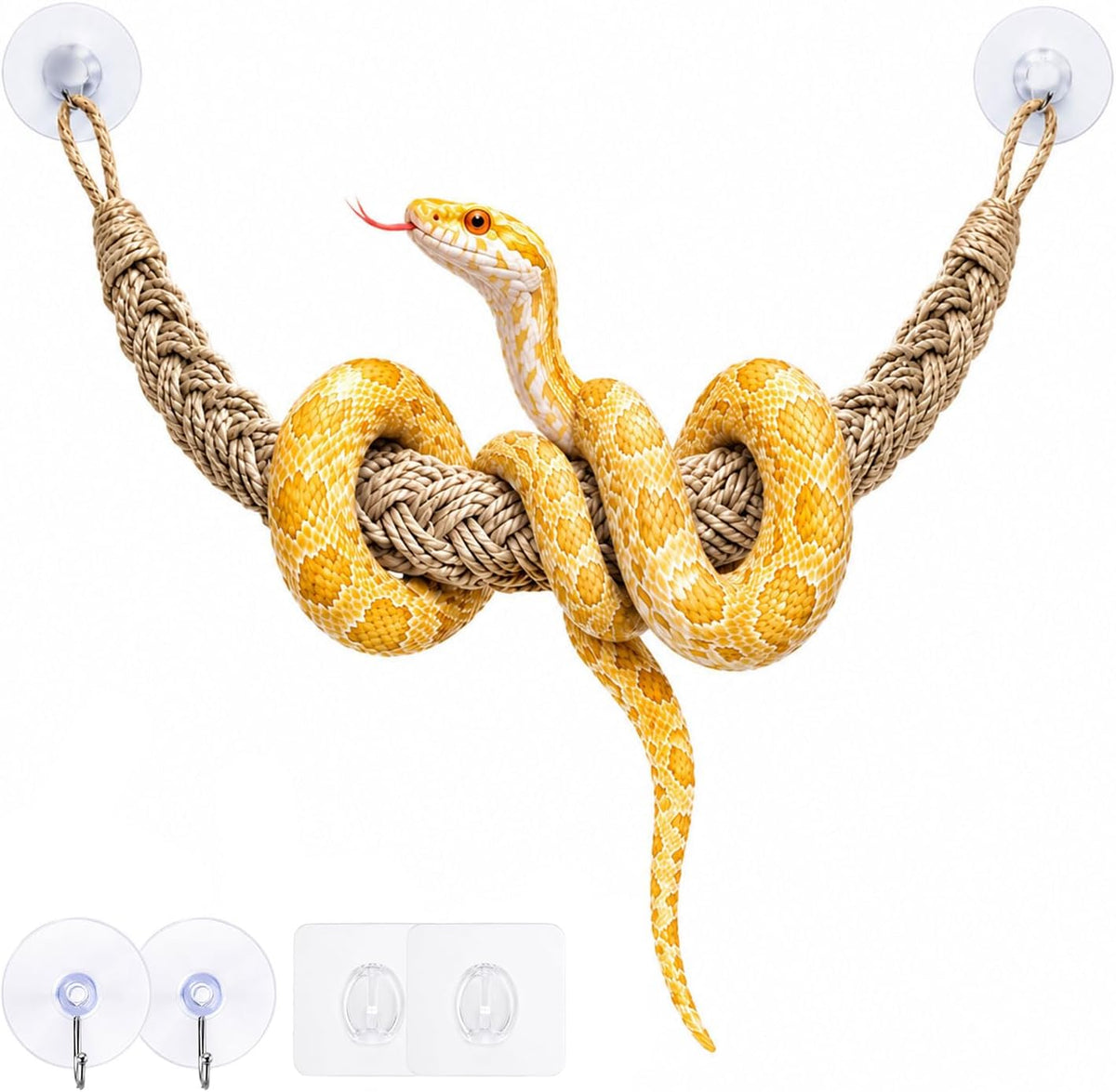 Ball Python Tank Accessories Snake Climbing Rope Reptile Enrichment Decor