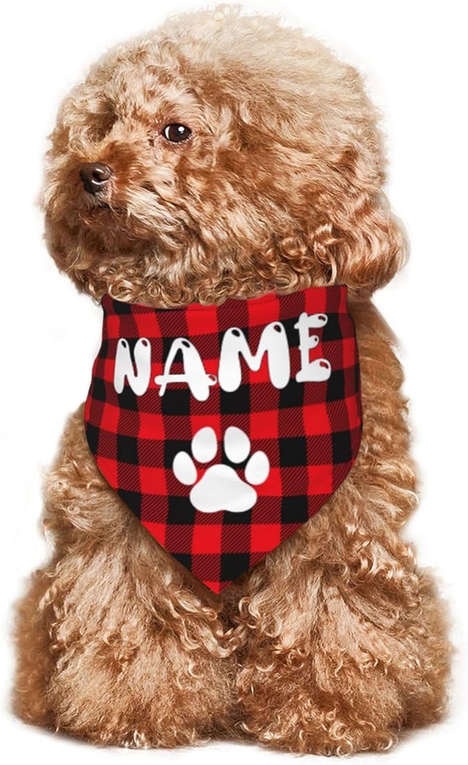 Custom Dog Bandana Add Your Text Photo Name Personalized Neckwear Bandanas Soft - Image 3