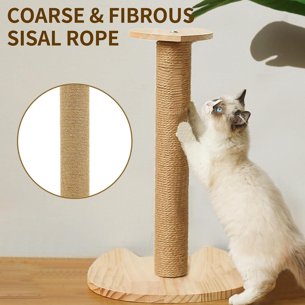 2PCS Cat Scratching Post Replacement 15" Natural Jute Spare Extension Scratch Post for Cats Tree DIY Craft Refill Pole Parts Hemp Rope Scratcher Climbing Perch