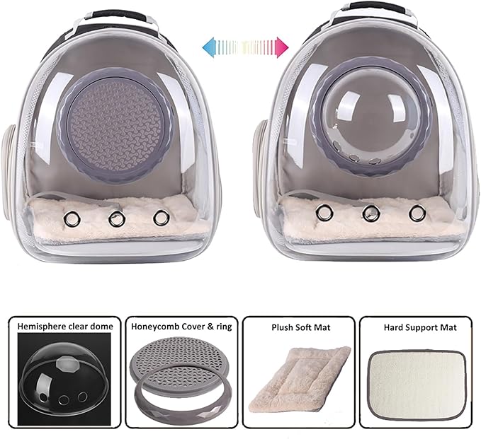 Clear Cat Bubble Backpack, Space Capsule Astronaut Transparent Bubble Dome Pet - Image 3
