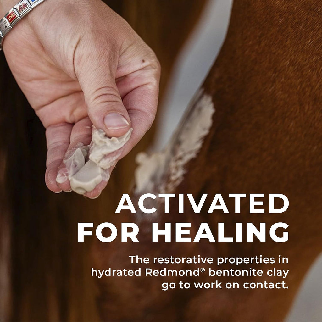 Redmond First Aid - All Natural Hydrated Clay for Horses, 8 Oz Tube