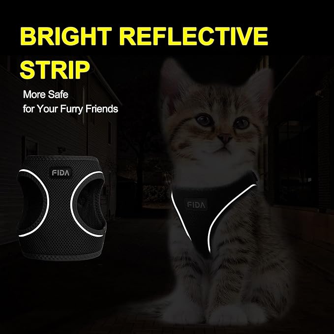 Fida Cat Harness and Leash Set for Walking Kitten and Puppy, Escape Proof - Image 4