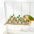 Carrot Woven Climbing Chew Toy Bird Swing Hammock for Parrots