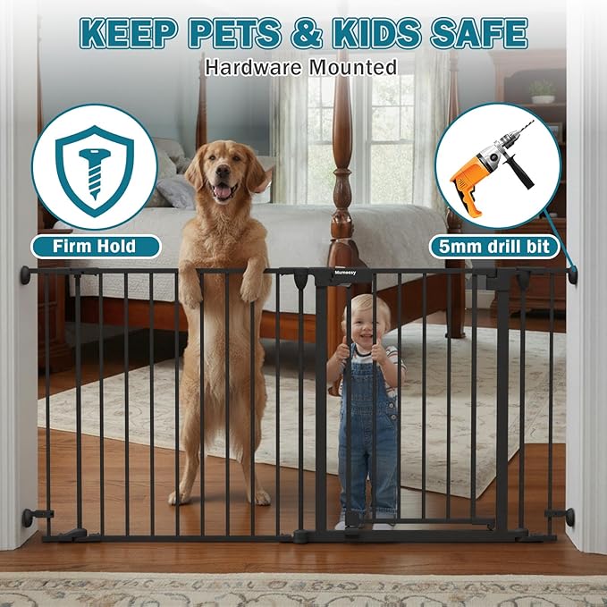 Mumeasy 80" Extra Wide Baby Gate - Image 4