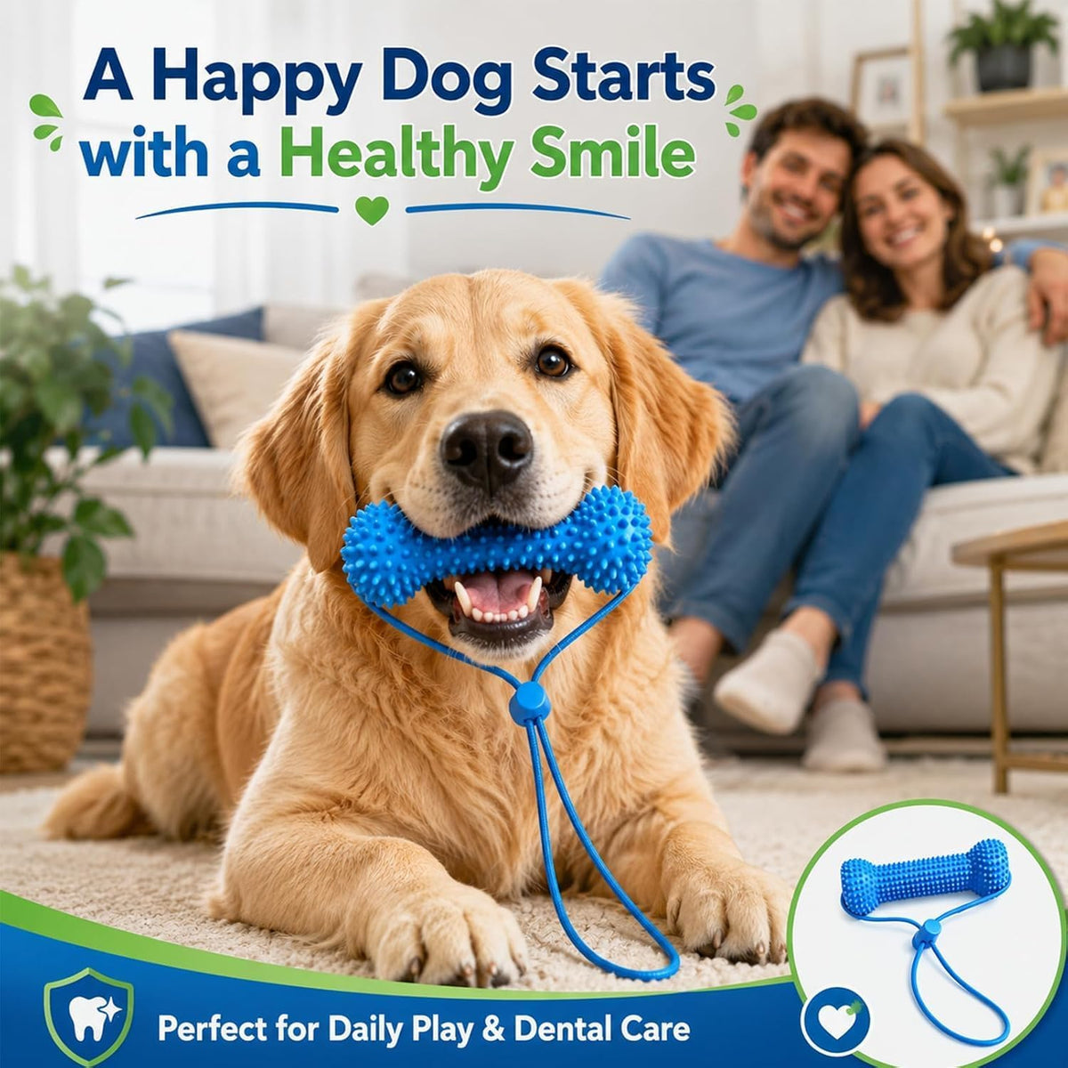 2Pcs Dog Toothbrush Helper,Dog Mouth Opener for Easier Teeth Cleaning,Dual-Action Canine Dental Prop,Bite and Brush Dental Toy for Dogs Teeth Cleaning,Adjustable Strap