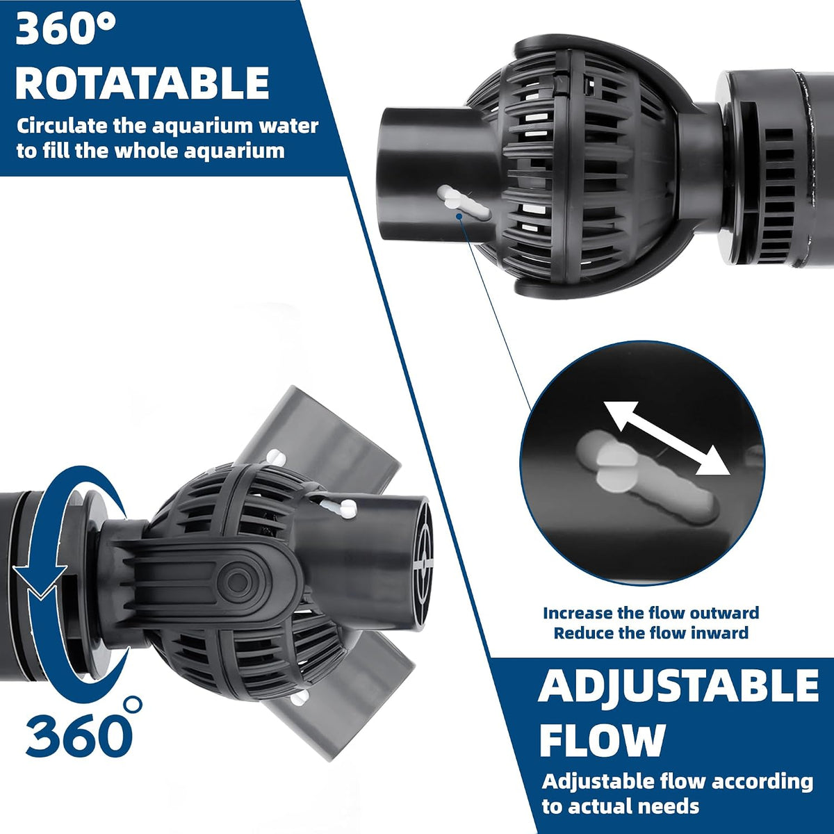 Wave Maker for Aquarium Powerhead: 1060GPH Wavemaker