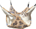 Cat Hammock for Cage, Soft Warm Hanging Bed for Kitten, Guinea Pig, Chinchilla by OINEEDU