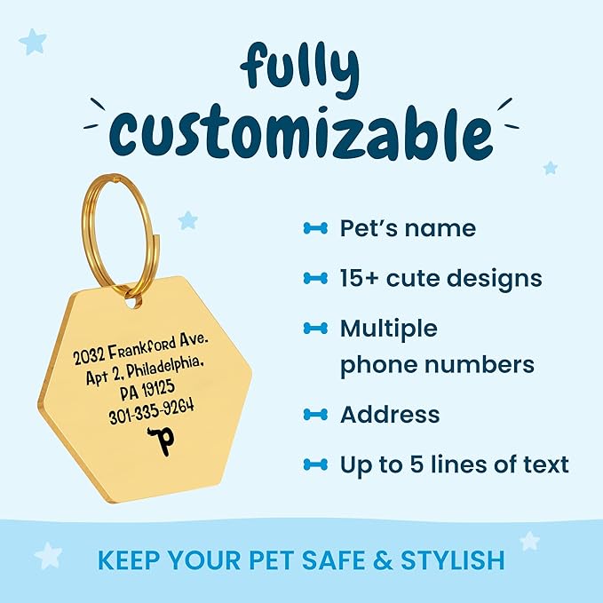 PawFurEver Custom Engraved Pet ID Tag – Personalized Dog Name Tag - Image 3