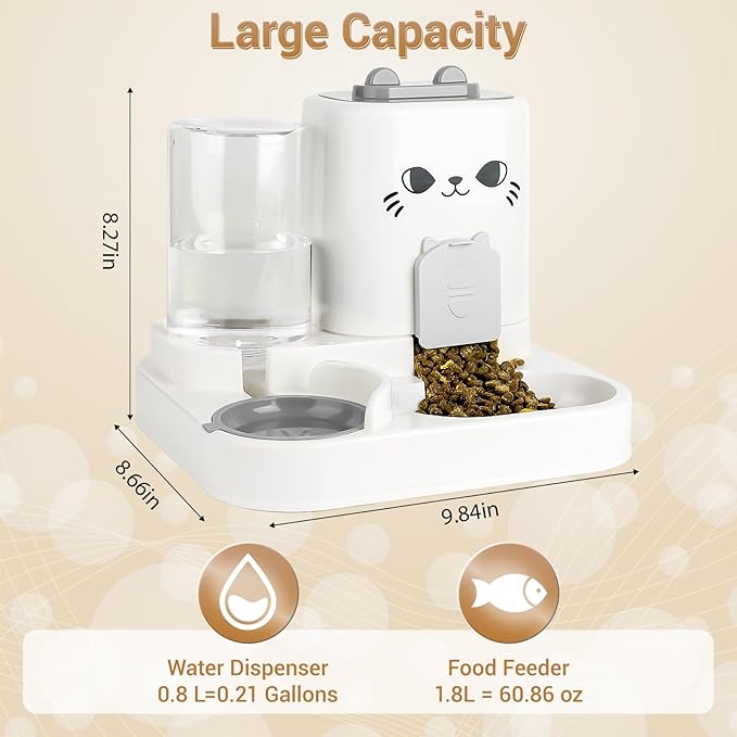 2-in-1 Gravity Pet Feeder & Water Dispenser - Image 3
