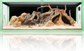 REPTI ZOO 68 Gallon Reptile Terrarium, 48" x 18" x 18" Light Weight Reptile Enclosure, Colored Reptiles Tank with Tempered Glass Door, Large Habitat for Bearded Dragon, Snake, Lizard, Gecko-Green