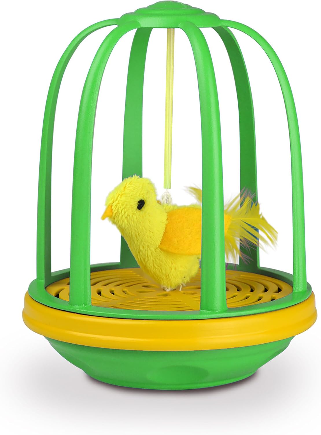 Pet Zone Busy Ball 3 Tier Plastic Cat Tower Rattle Toy, Includes 3 Balls