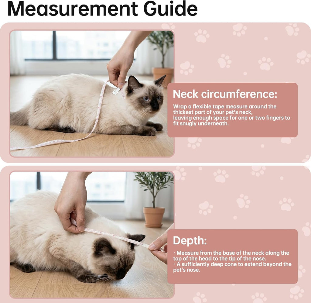 Touchdog Soft Cat Cone Collar, Waterproof Recovery E-Collar, Lightweight
