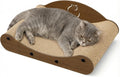 Gimars 17" Cat Scratcher Bed, Sofa Cardboard Cat Scratcher & Curved Lounge Chair, Cat Scratching Pad with Wooden Frame, Furniture Protector, Cat Scratchers for Indoor Cats