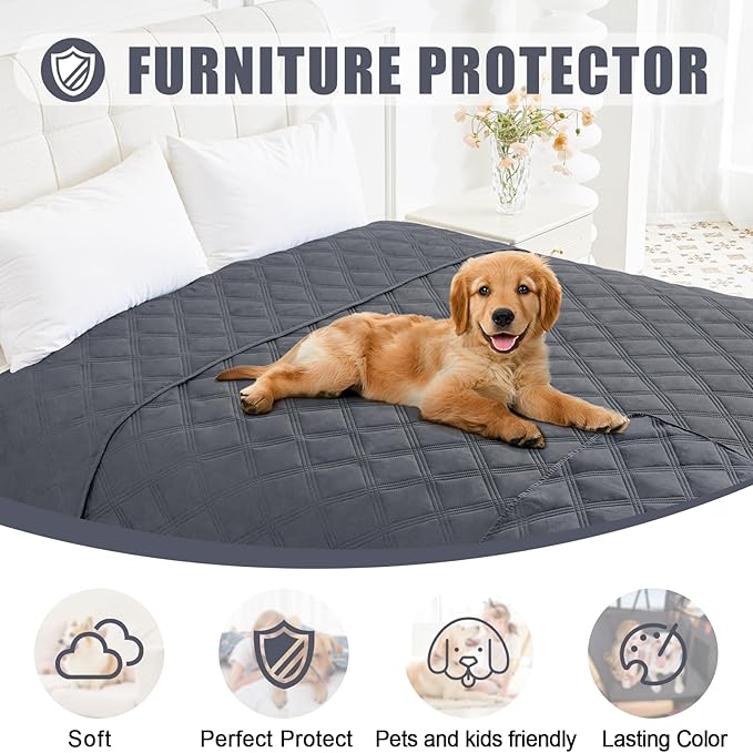Smiry Waterproof Dog Bed Cover Blanket 40x80, Soft Reversible Pet Blanket - Image 8