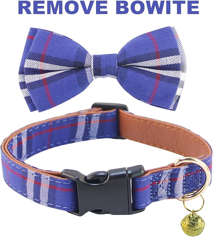 Yizepet Dog Collar and Leash Set-Plaid Puppy Collar - Image 2