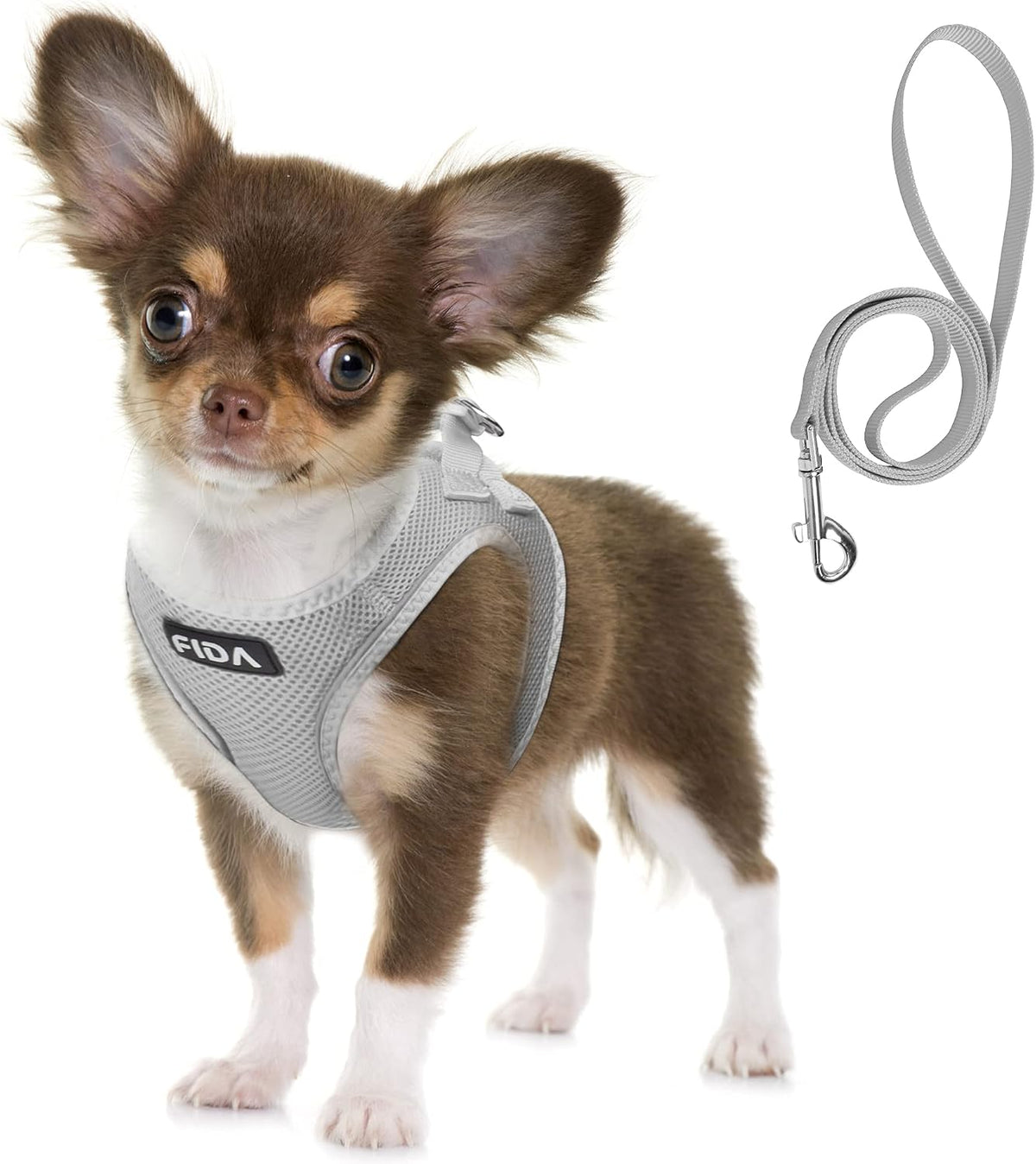 Fida Cat Harness and Leash Set for Walking Kitten and Puppy, Escape Proof Kitten Harness with Breathable Lightweight Soft Mesh, Adjustable Reflective Step-in Design. (XXXS, Pink)