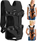 Lukovee Dog Backpack Carrier, Adjustable Front Carrier for Small Breeds, M