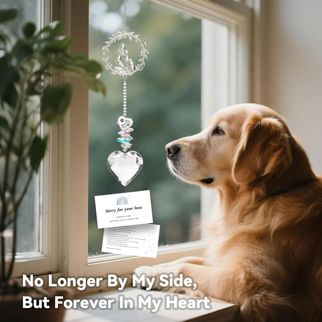 Dog Memorial Suncatcher, Loss of Dog Sympathy Gifts, Dog Remembrance Gift