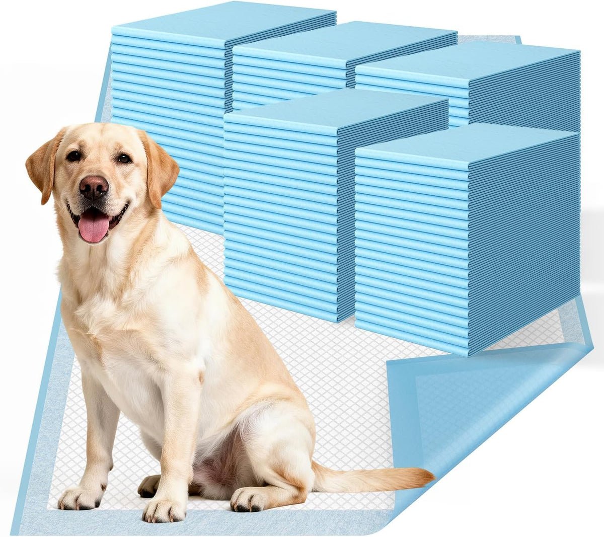 Dog Pee Pads Extra Large 31"x36" 60 Count, Disposable Puppy Training Pads, Super Absorbent Leak-Proof Pads for Dogs, Cats, Rabbits