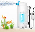 136GPH Aquarium Filter with U-V Light and Timer for 10-40 Gal Tank
