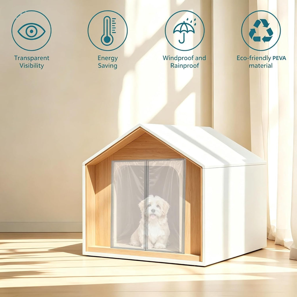 Dog House Magnetic Door Curtain,Dog Door Replacement Flaps,Pet Door Flap