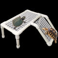 Turtle Basking Platform, Tortoise Dock Plastic Resting Terrace Climbing Ramp Reptiles Habitat Terrarium Accessories Decor for Newts Lizard Gecko Hermit Crab