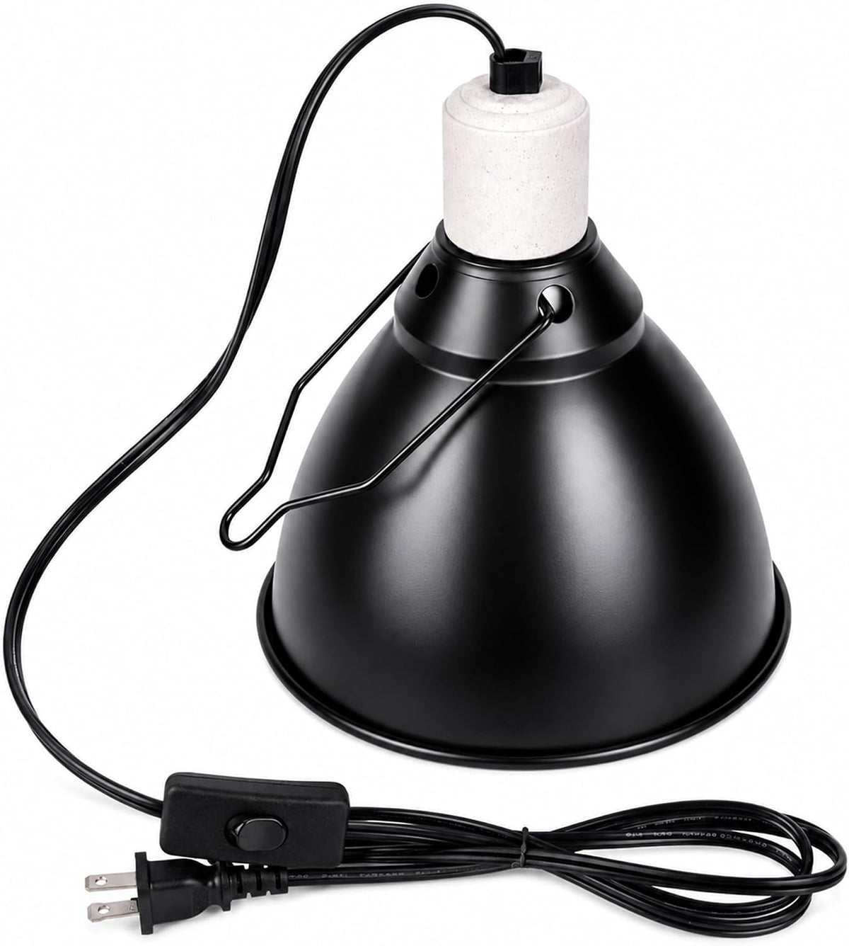 Reptile Light Fixture, 5.5'' Standard Dome Heat Lamp Shade for Reptiles, Lizard, Snake, Turtle