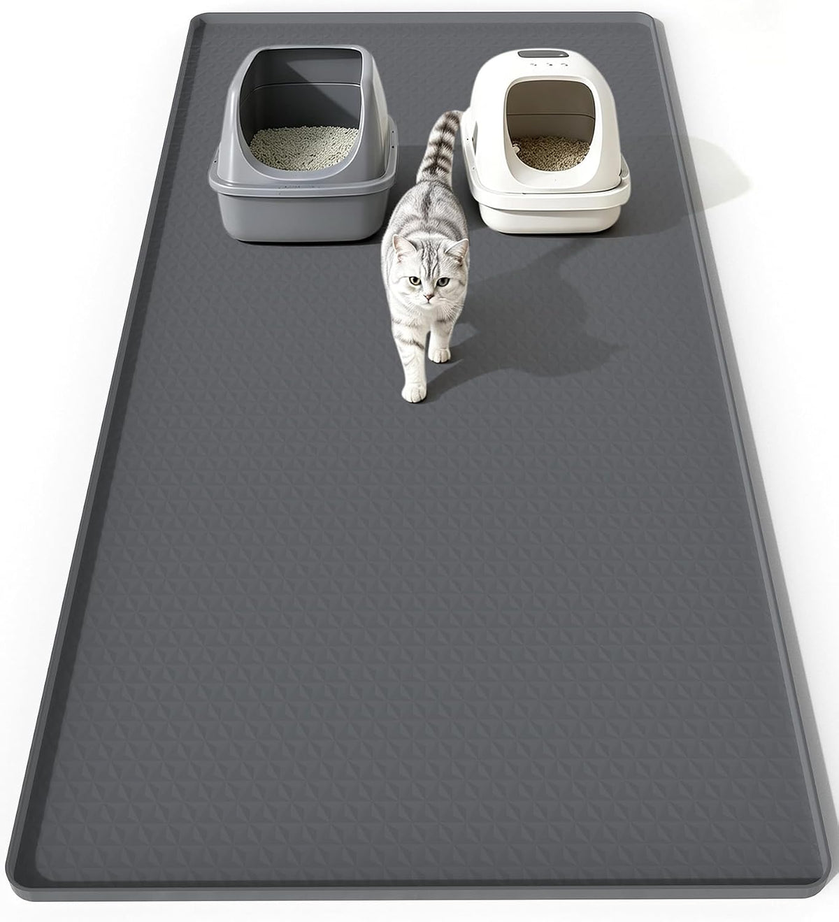 Extra Large Cat Litter Mat, Waterproof Litter Mat, 51.2 x 25.6 in