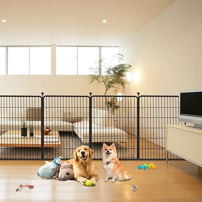 Dog Playpen 40 inch 2 Panels Indoor Dog Pen - Image 6