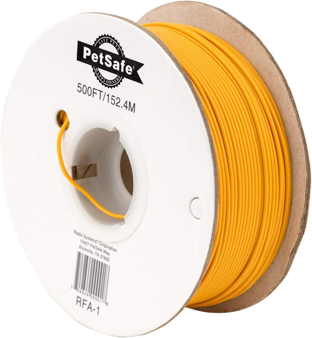 PetSafe Stubborn Dog Receiver Collar & Boundary Wire - 500 Foot Spool of Solid Core 20-Gauge Copper Wire - In-Ground Pet Fence Wire - Colors May Vary