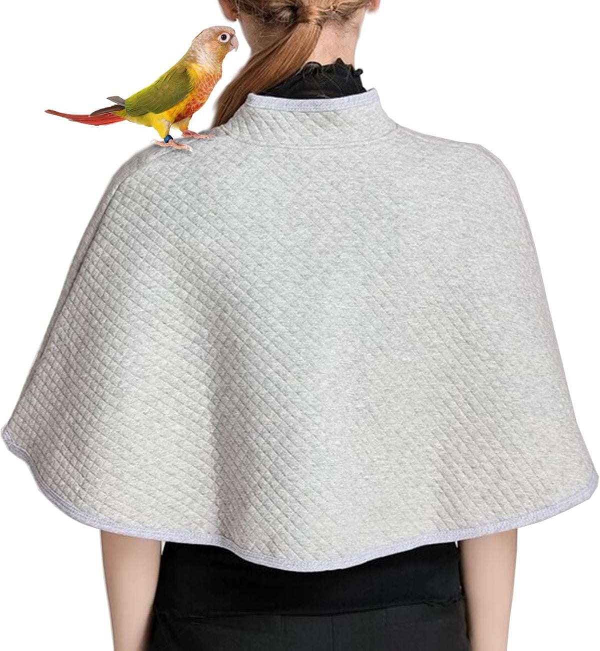 QBLEEV Parrot Anti-Scratch Shoulder Protector, Bird Diaper Poop Cover Pad