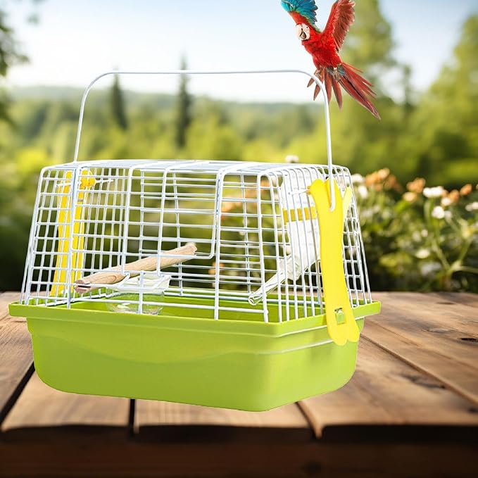Bird Cage Birdcage Travel Portable Stand Cage Pet House - Image 4