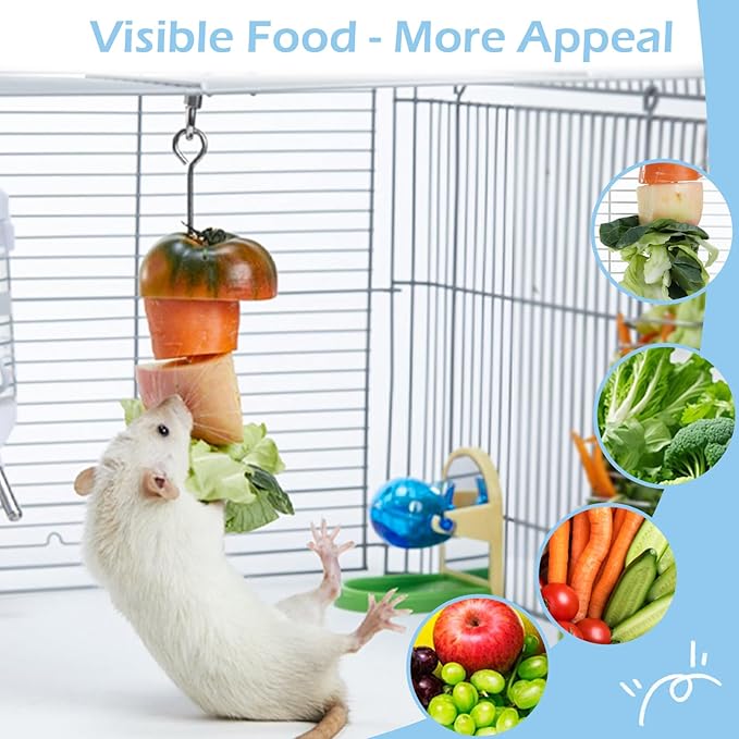 2Pcs Rat Enrichment Toys, 304 Stainless Steel Rat Foraging Toy - Image 2