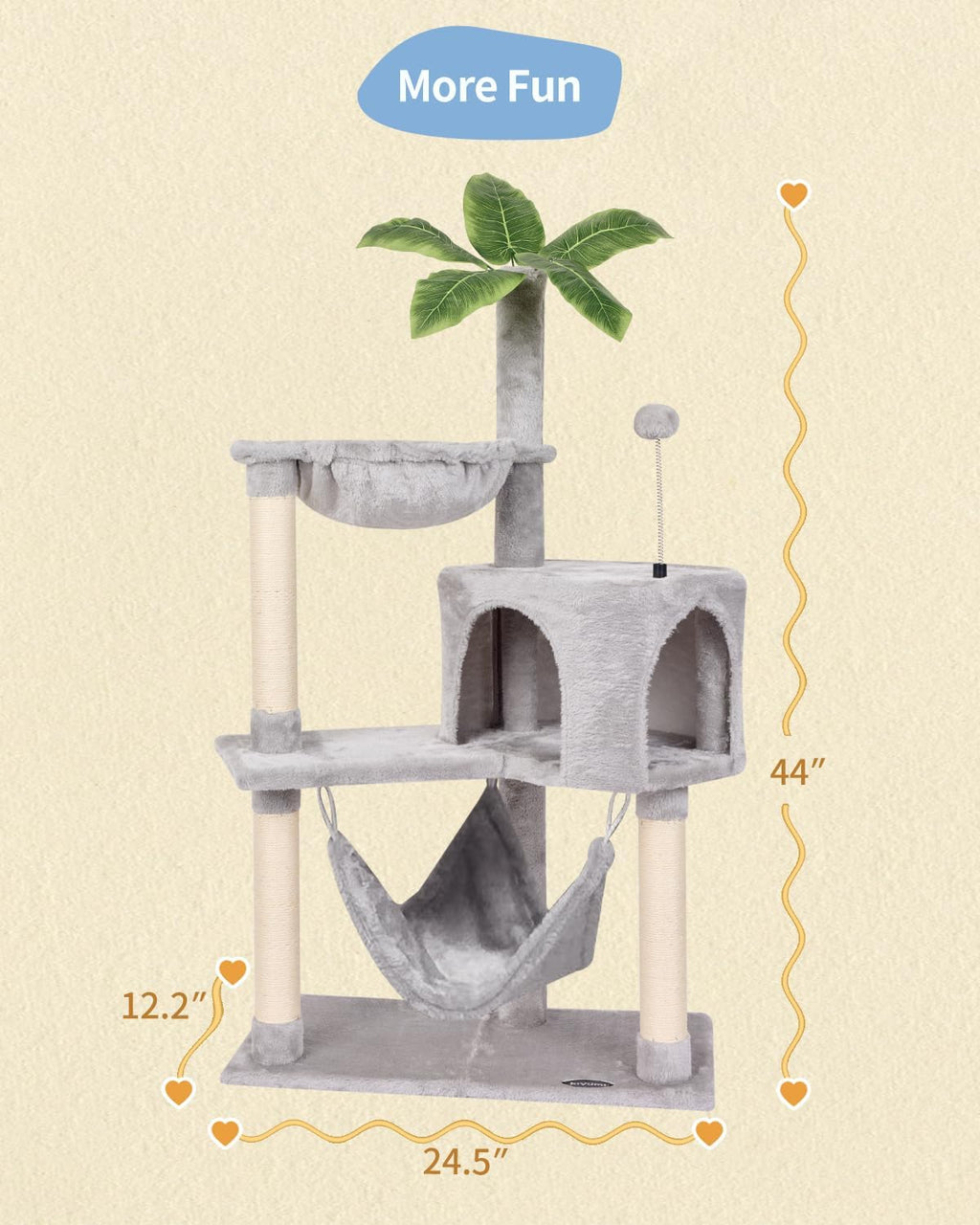 Cat Tree Cat Tower Condo Pet Activity Center Sisal Scratching Post